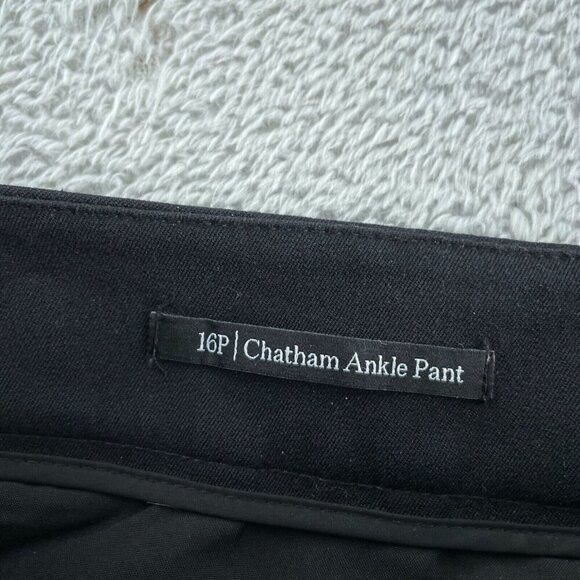 Talbots 16P Chatham Ankle Pant Black Cotton Blend Womens Trousers 5822 - Picture 4 of 10